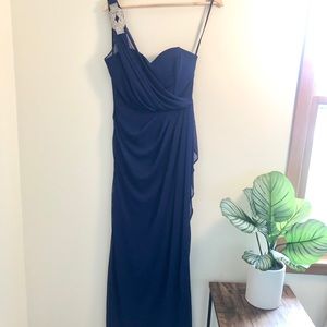 💥5 for $20💥 Xscape Navy Blue Formal Long Dress